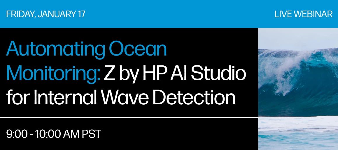 Webinar: Automating Ocean Monitoring with Z by HP AI Studio