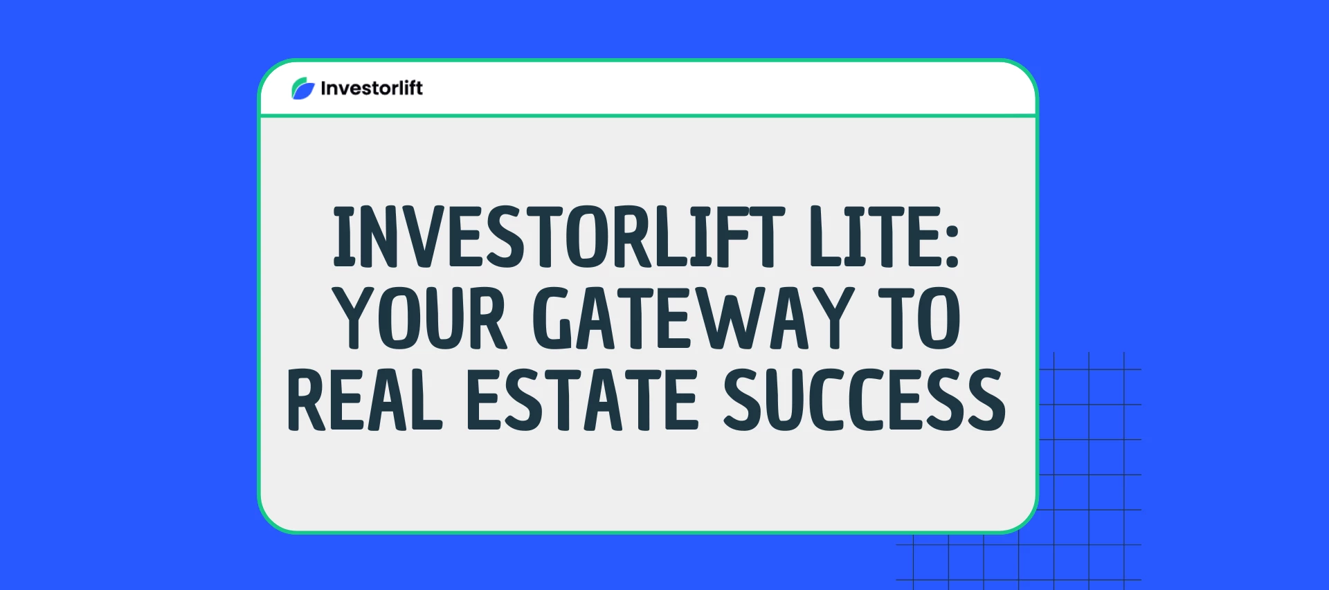 Introducing the Investorlift Lite Plan: A Streamlined Solution✨