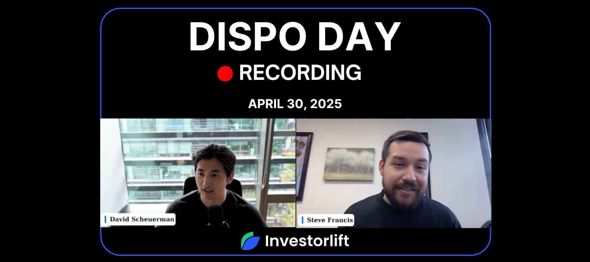 🎥 Dispo Day Recording: Featuring Special Guest Steve Francis! 🔥