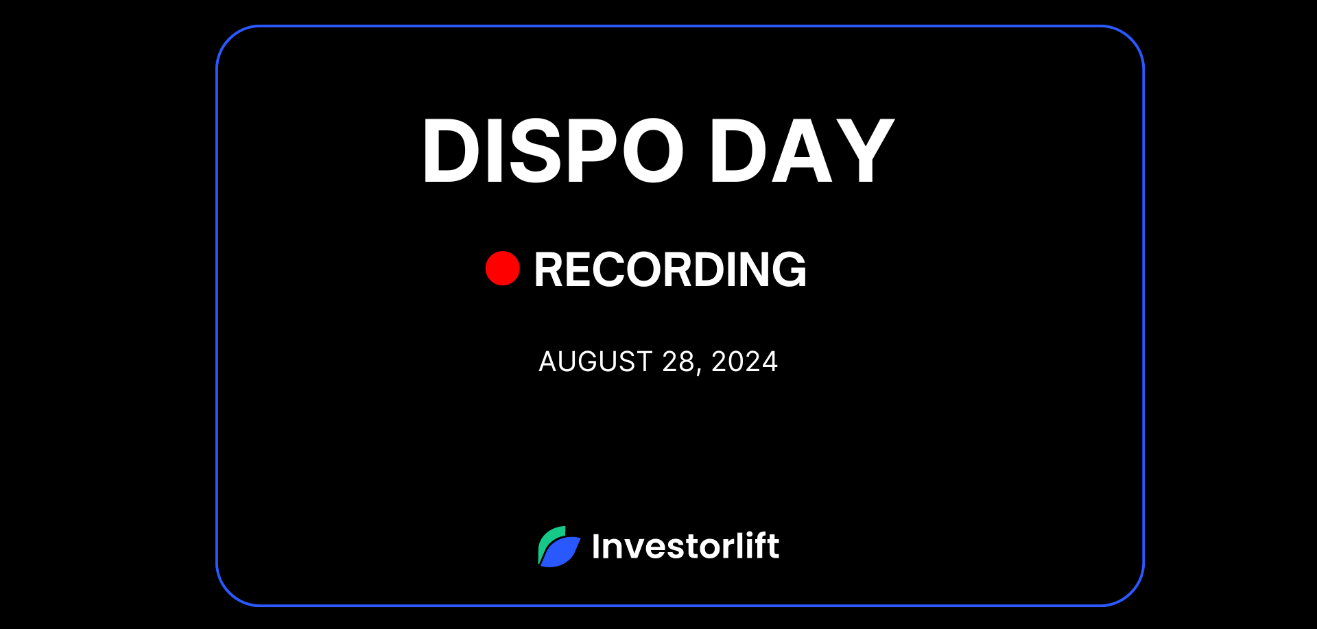 🎥Dispo Day Recording | August 28, 2024