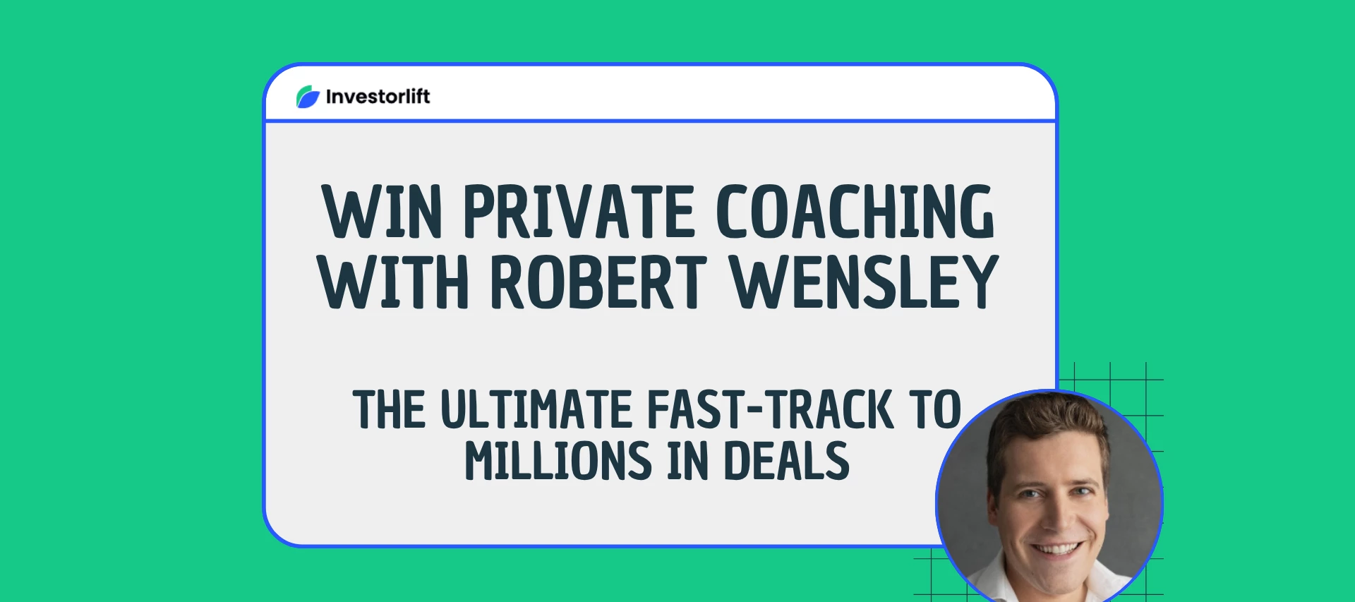 Win 1:1 Coaching with CEO Robert Wensley 🏆