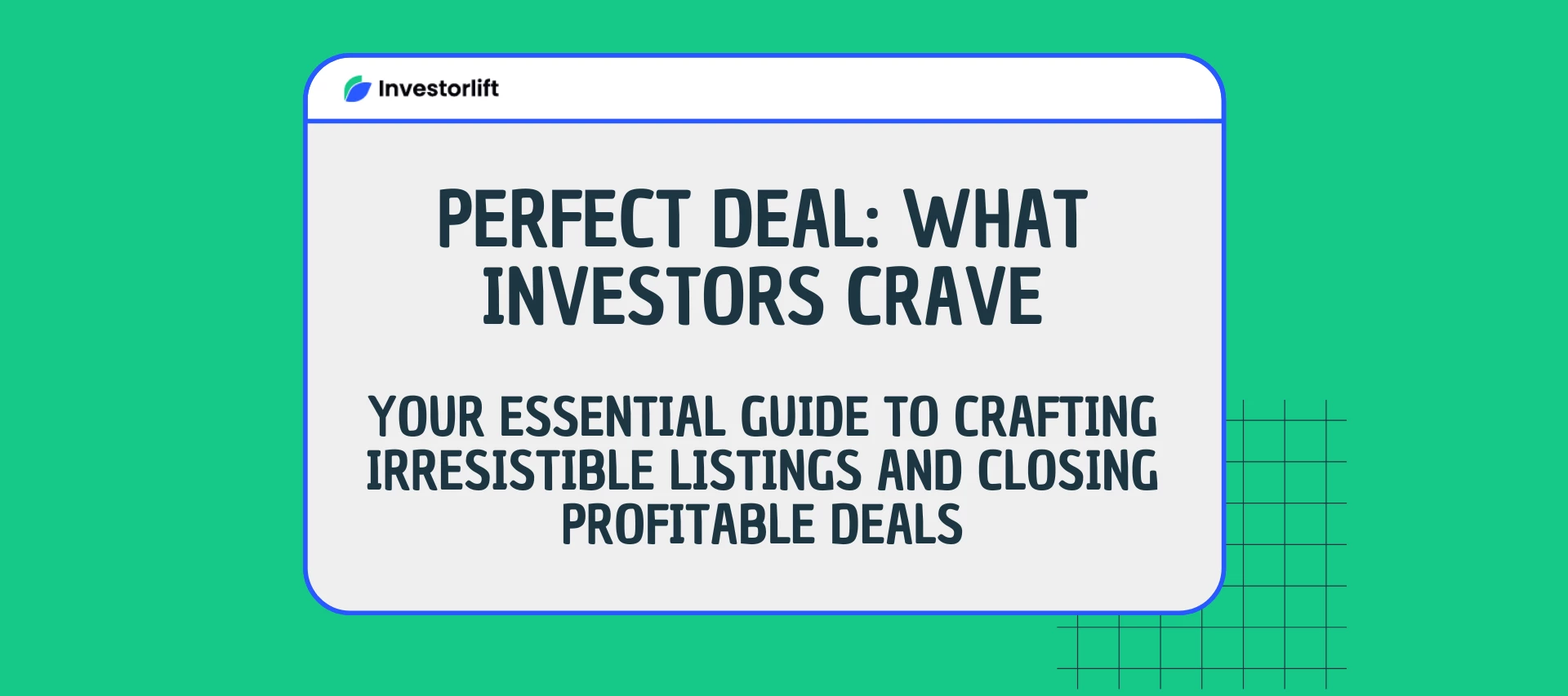 How to Optimize Your Listings on Investorlift