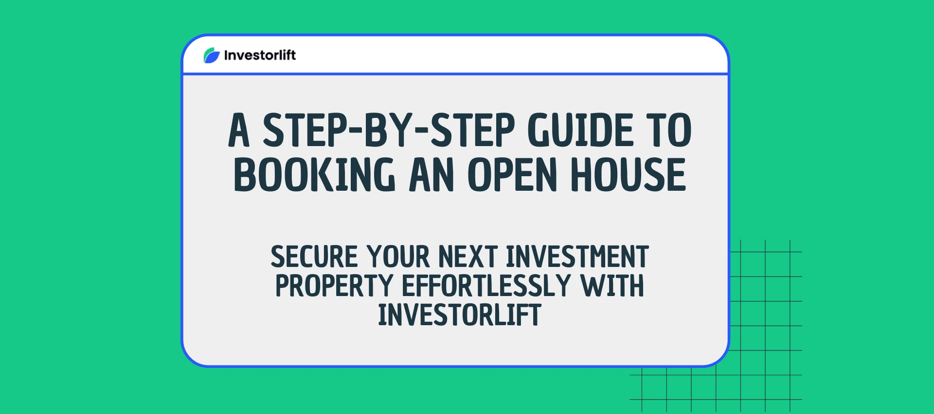 How to Register for an Open House on Investorlift
