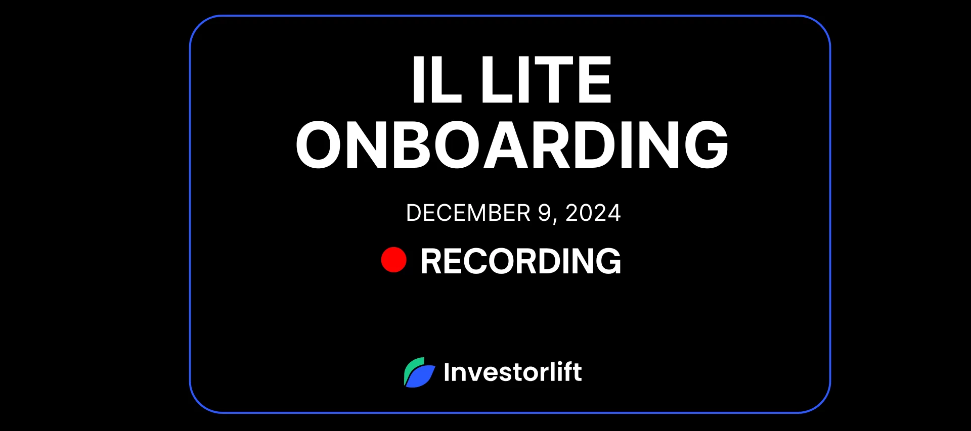 🎥 ONBOARDING SESSION REPLAY NOW LIVE! | DEC 9