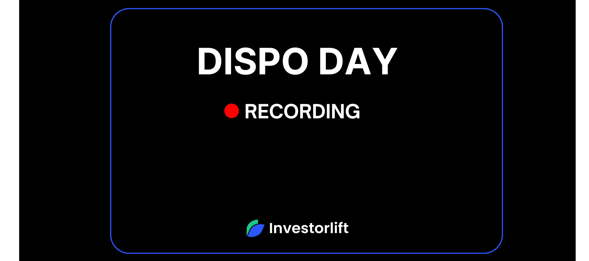 Catch the Latest Dispo Day Recording!