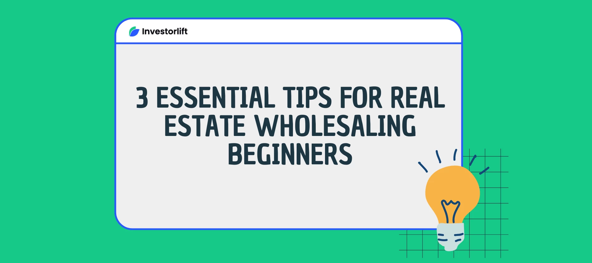 Just getting started in Real Estate Wholesaling? 🏡