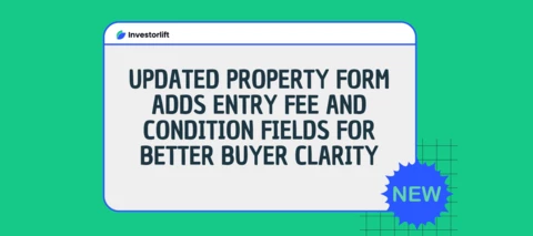 Major Update: Added critical property condition fields to listings, plus a new Entry Fee field for Sub2 and Creative Financing deals