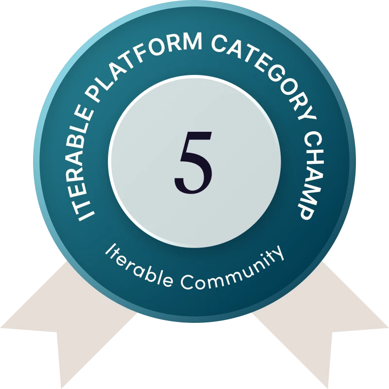 Iterable Platform Category Champ 5