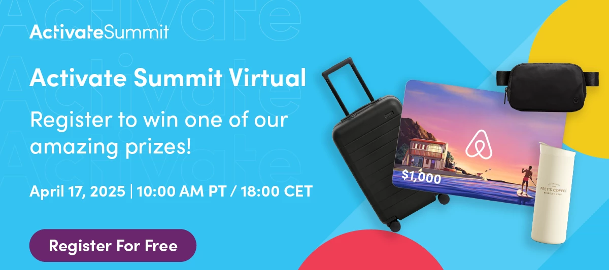 Register to Enter! 130+ Raffle Prizes at Activate Virtual (Airbnb, Amazon, Starbucks & More)