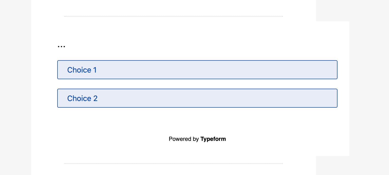 My first typeform - Help Center