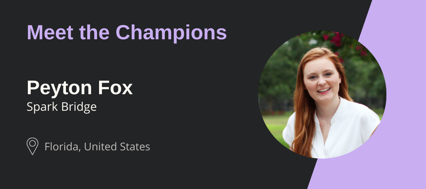 Meet the Champions: Peyton Fox
