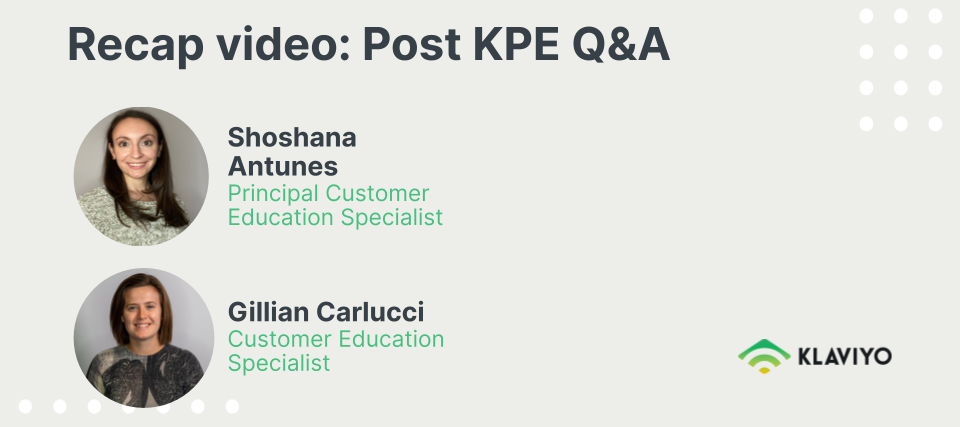 Recap Video: Post KPE Live Q&A