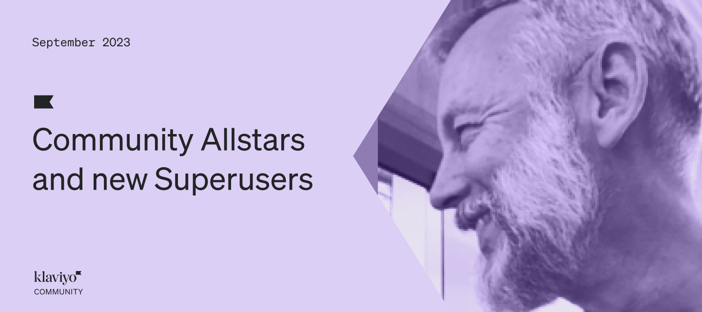 September's Community Allstars & new Superusers