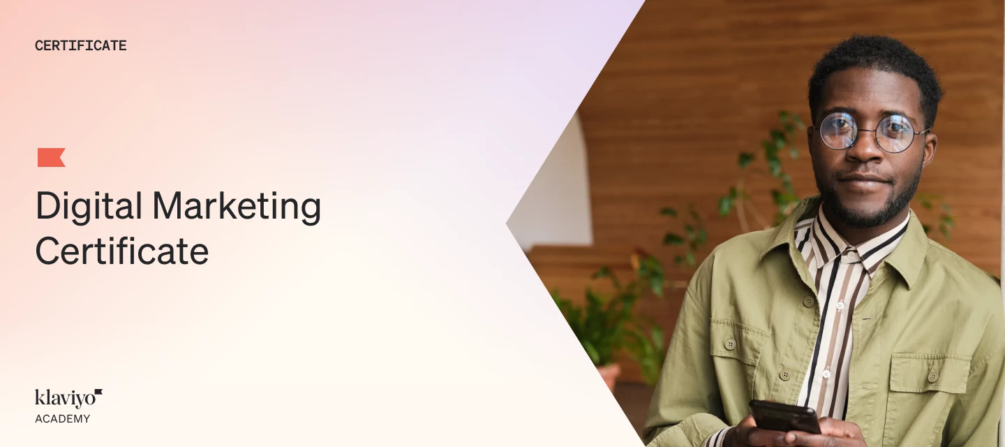 Take the NEW digital marketing certificate  🚀