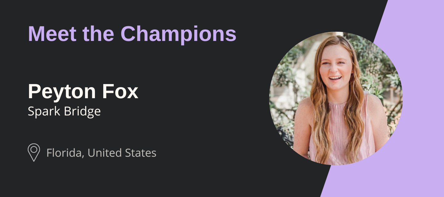 Meet the Champions: Peyton Fox