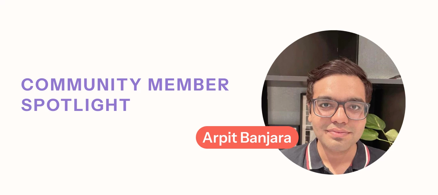 Community member, Arpit Banjara