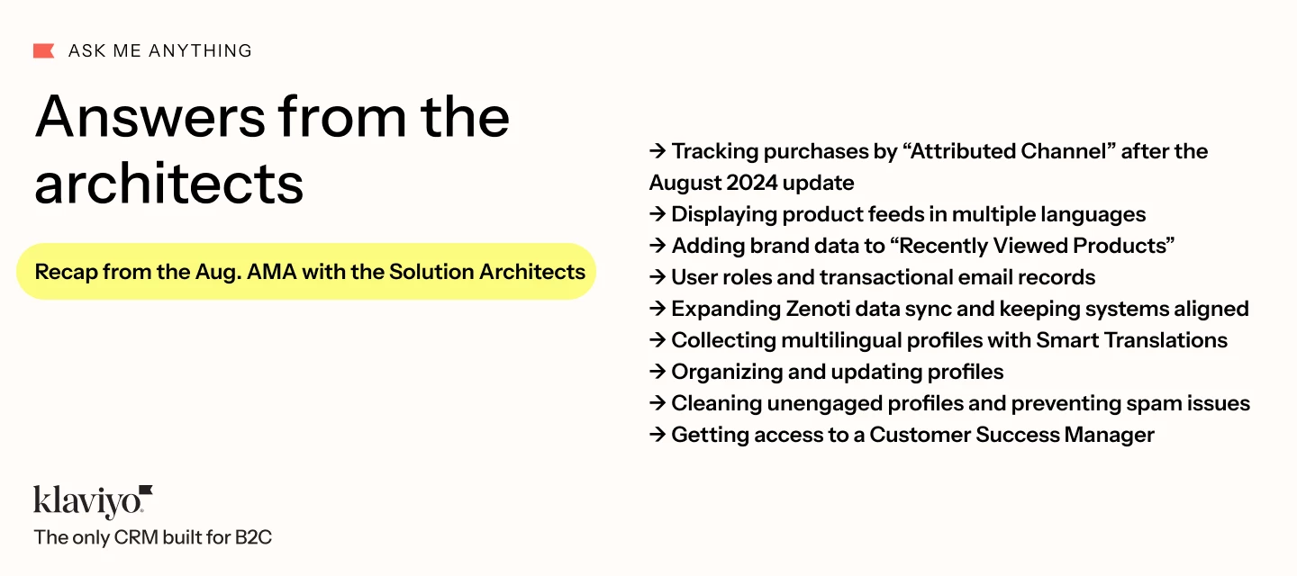Q&A recap from the solution architects' AMA