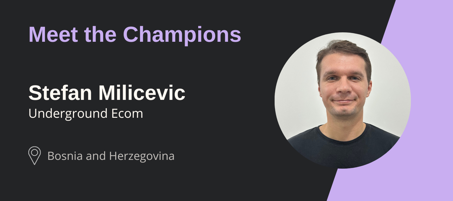 Meet the Champions: Stefan Milicevic