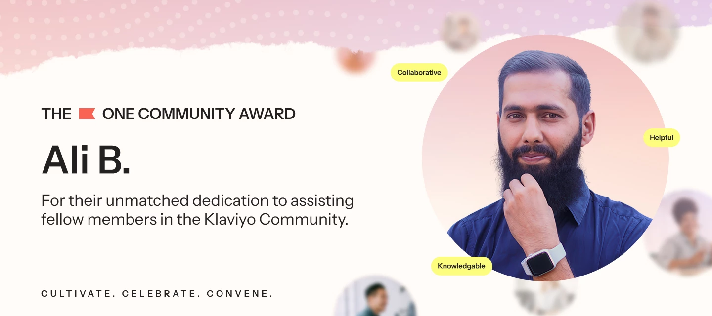 Community member spotlight: Ali B.