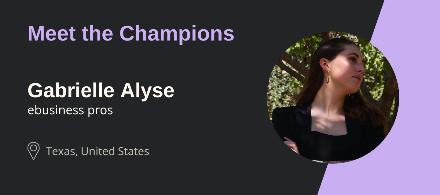 Meet the Champions: Gabrielle Alyse