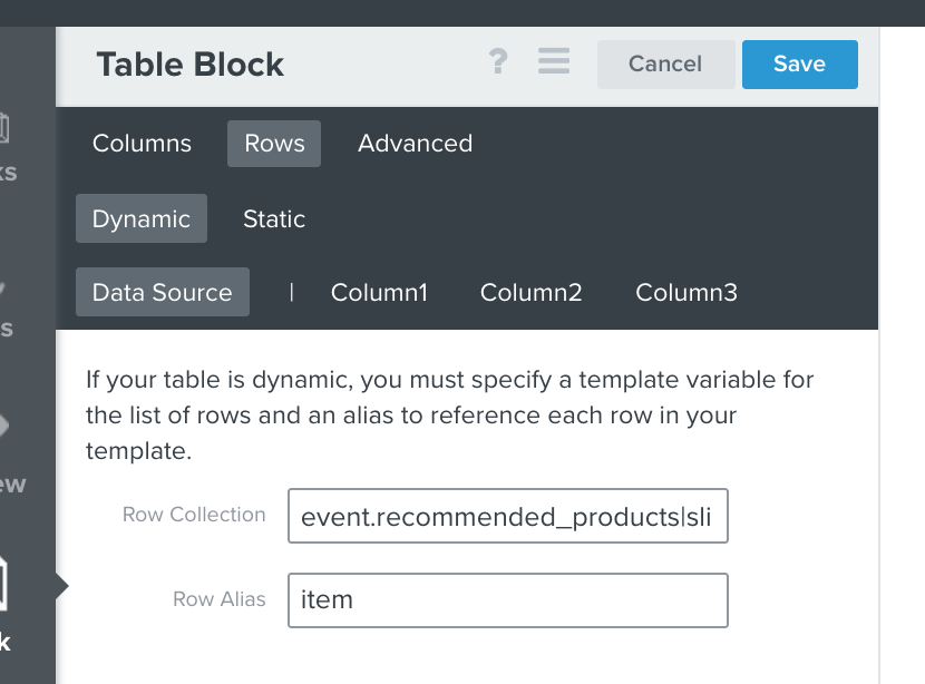 2 column Dynamic Table Block Klaviyo Community