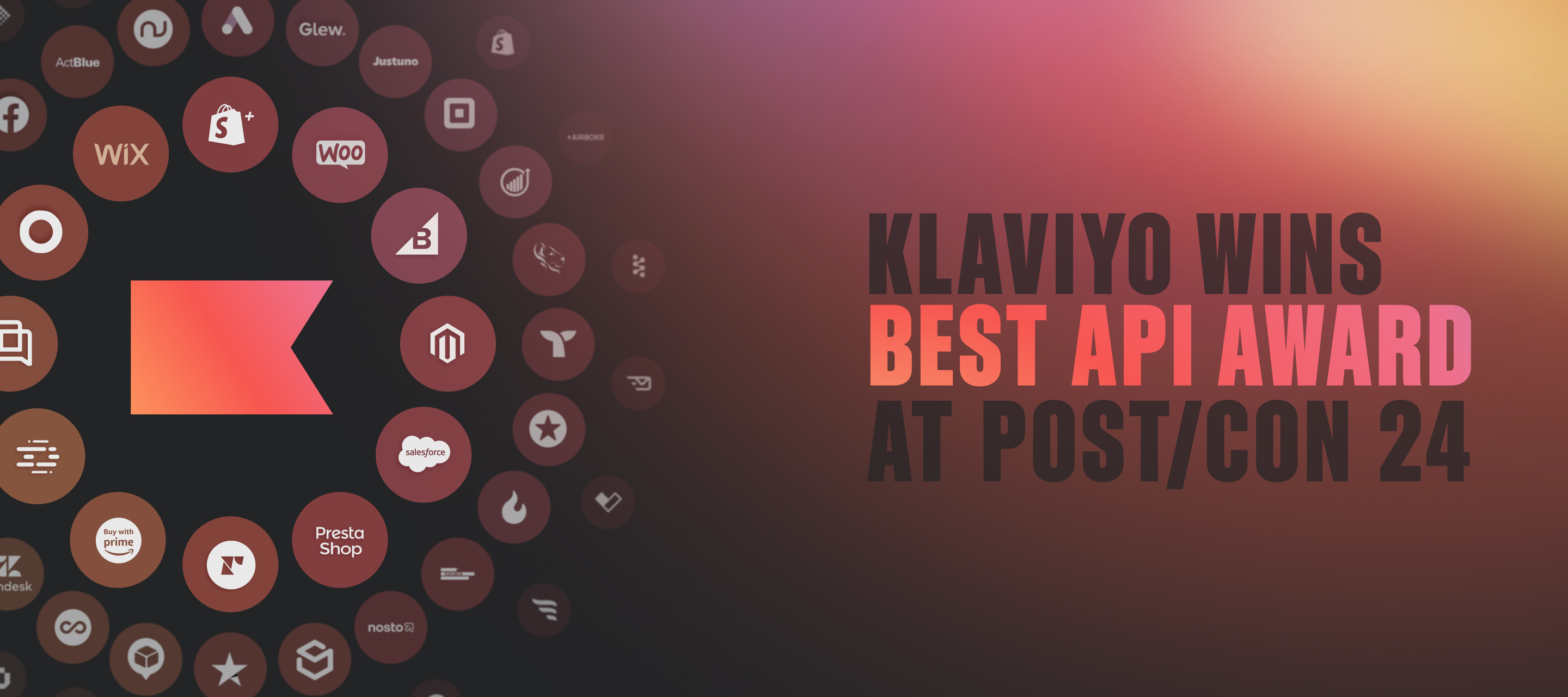 Klaviyo takes home "Best API" trophy at POST/CON 24! 🏆