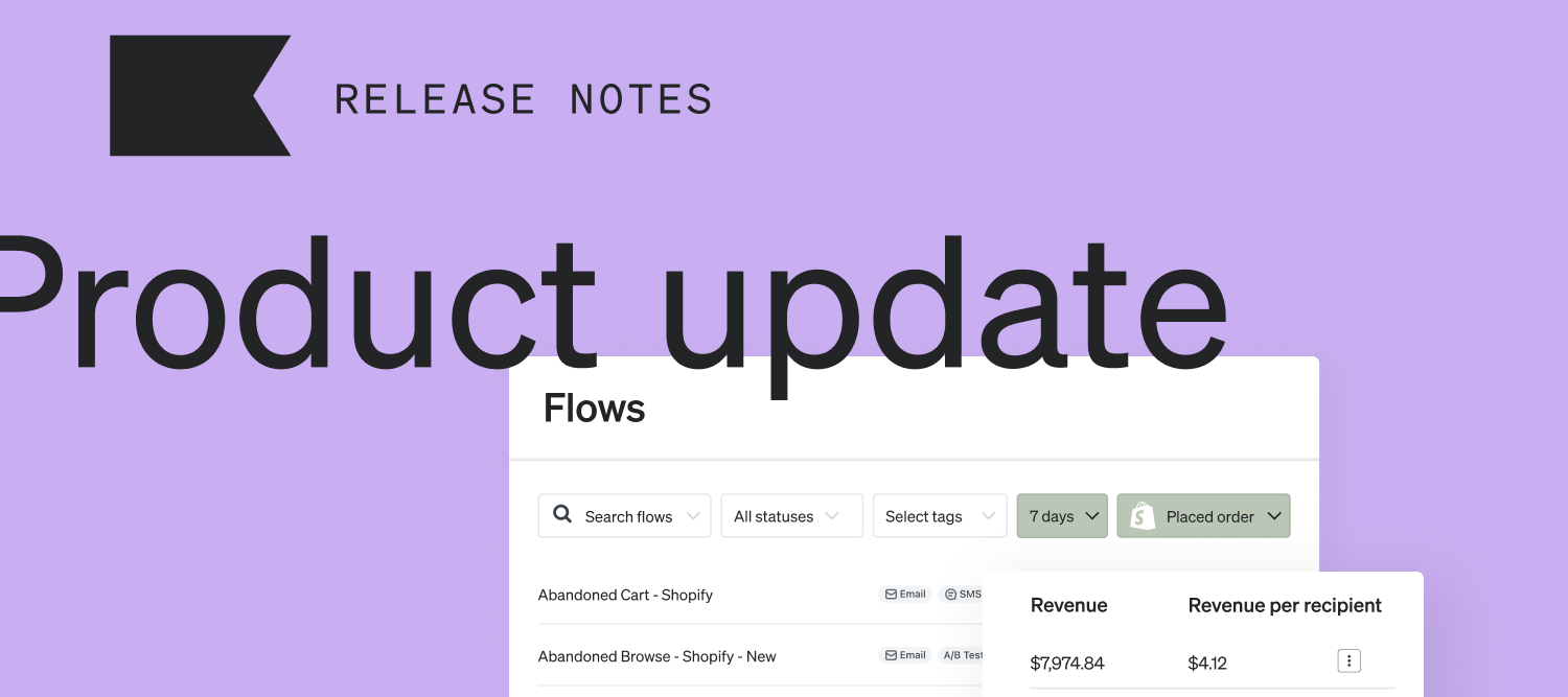 New and notable: Klaviyo product updates