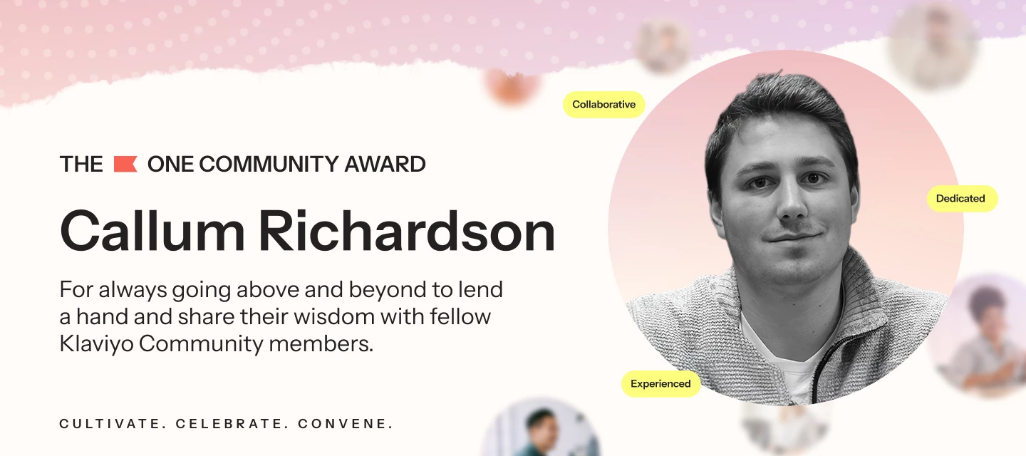 Community member spotlight: Callum Richardson