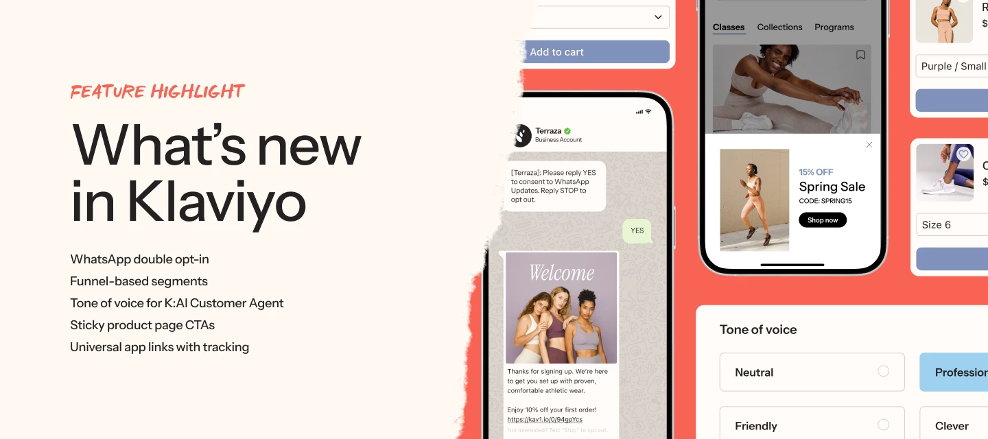 What's New in Klaivyo October 2025 for feature releases.