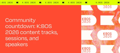 Community countdown: K:BOS 2026 content tracks, sessions, and speakers