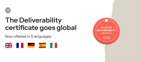 The Deliverability certificate goes global - now offered in 5 languages!