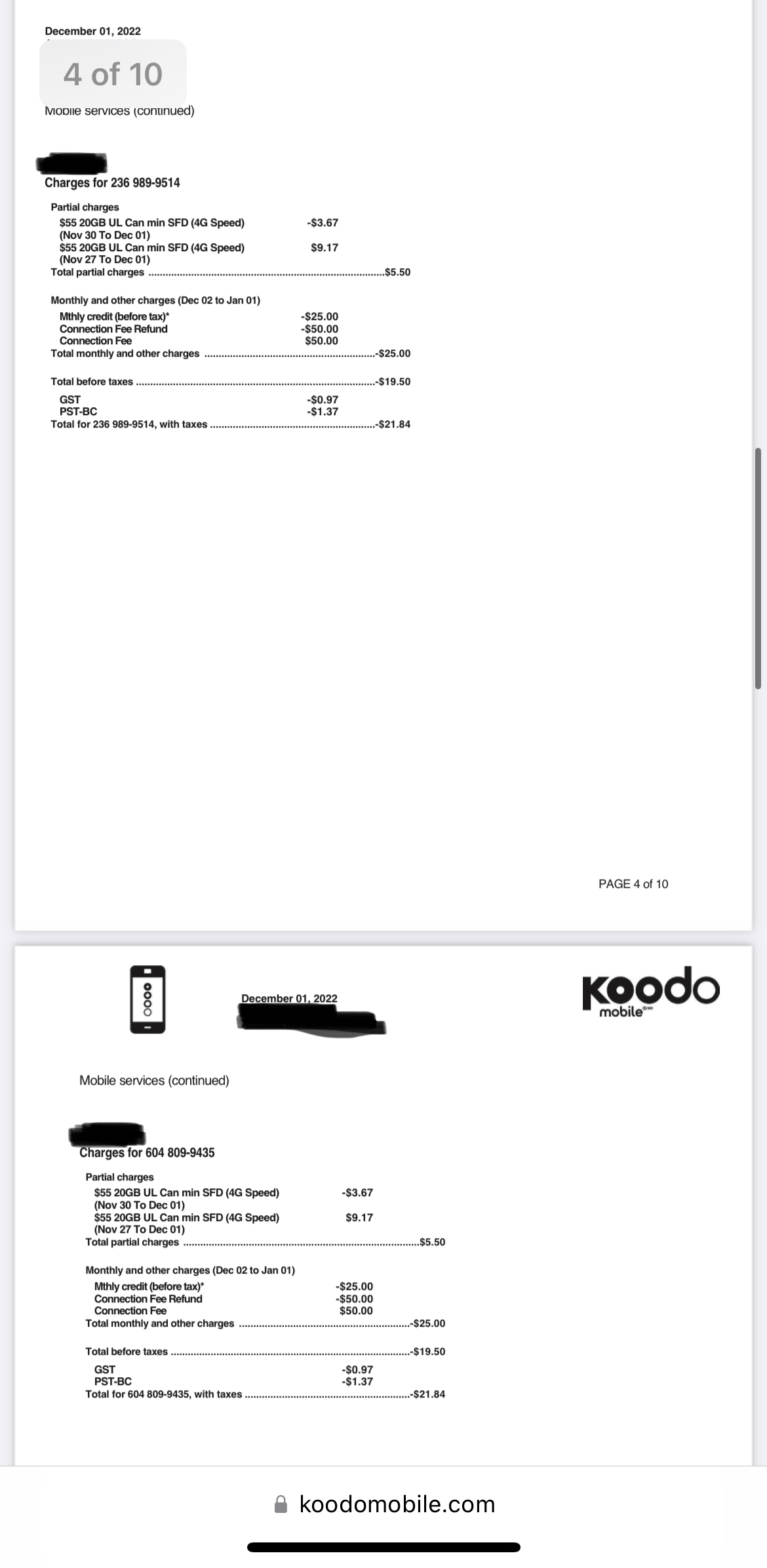 koodo $30 20gb