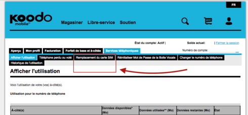 Transfert De Compte Prepaye Koodo Community