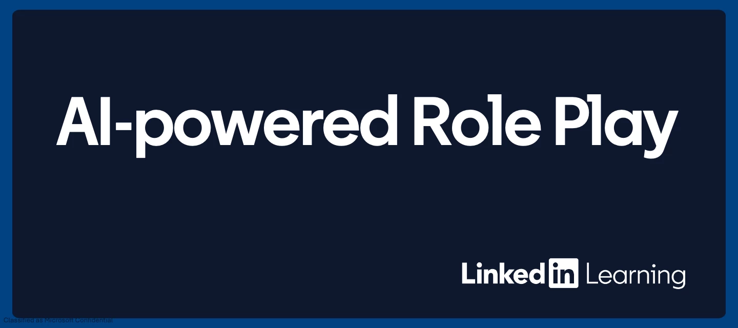 AI-powered Role Play on LinkedIn Learning | Join the Talent Community ...