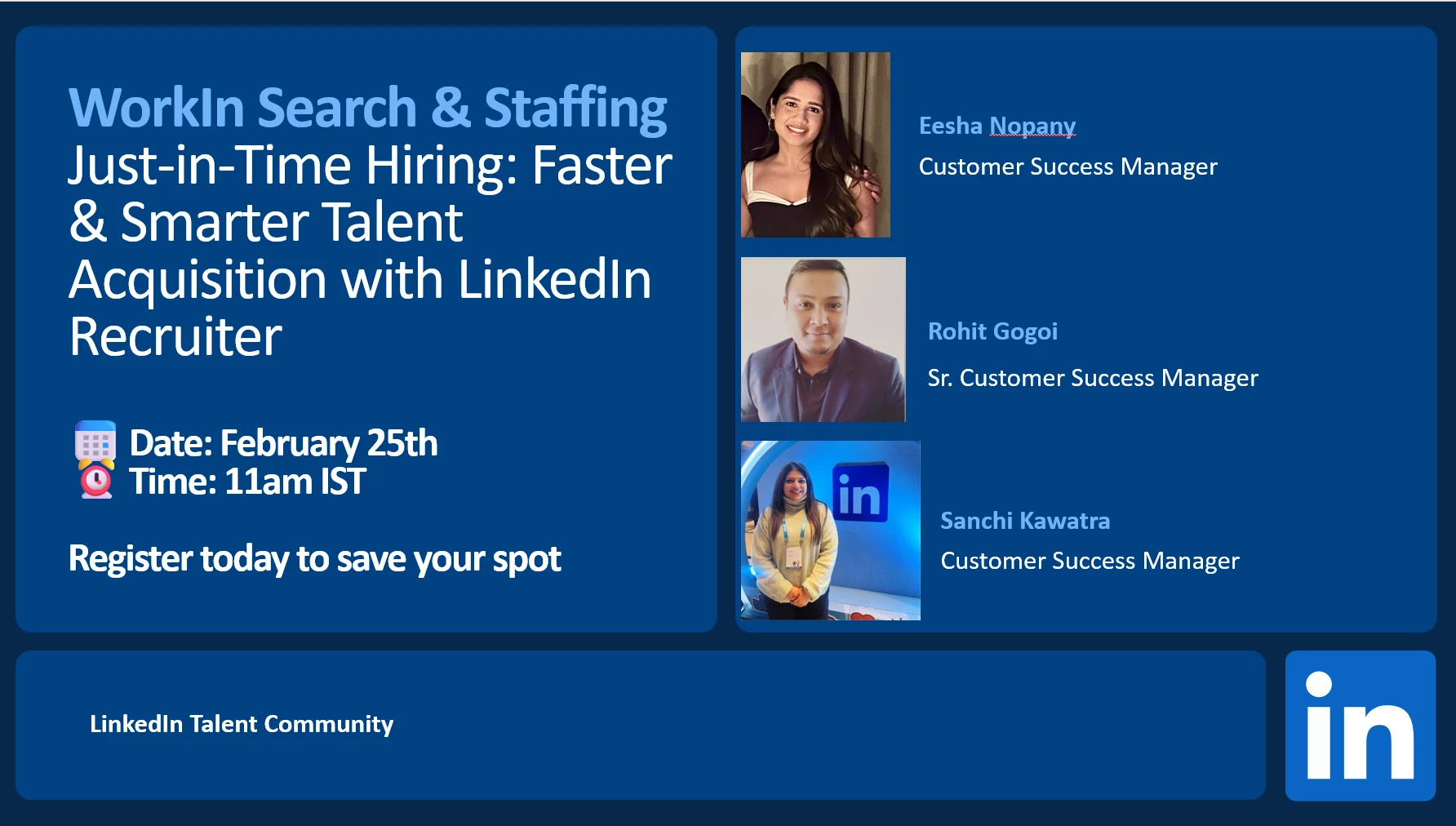 WorkIn India Search & Staffing - February Edition, Wed, 25 Feb. 2026 at ...