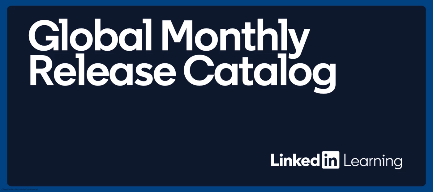 2026 Global Monthly Release Catalog | Join the Talent Community to ask ...