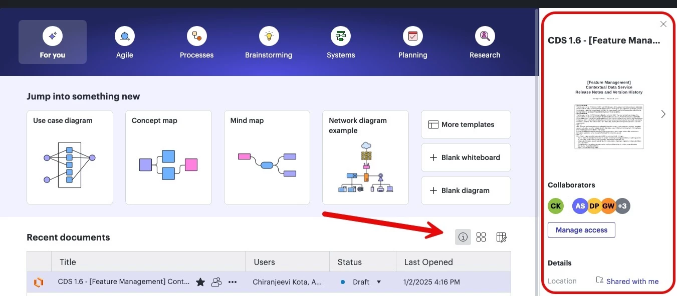 See the location of a document and move document from within the editor ...