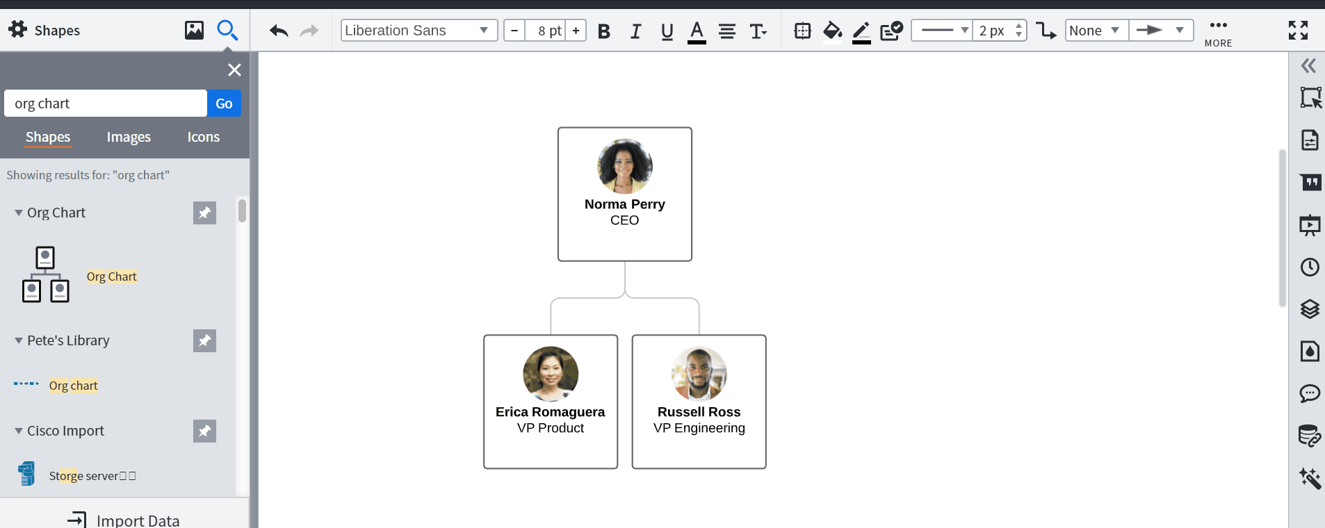 How Do I Change The Photo In A An Org Chart Community
