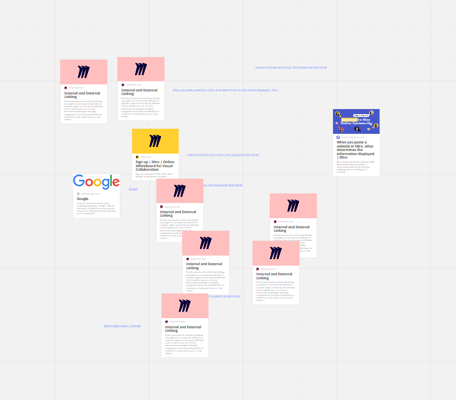 Internal and external linking – Miro Help Center