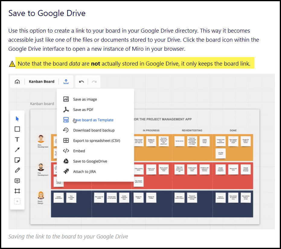 Saving to Google Drive