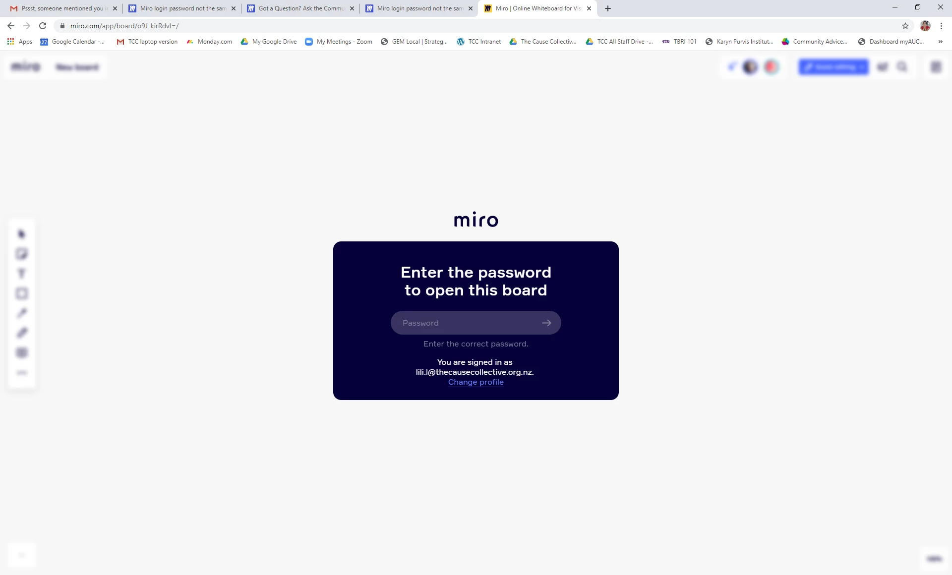 Miro Login Password Not The Same As Board Password So Can t Access My Miro Login Password Not The Same As Board Password So Can t Access My