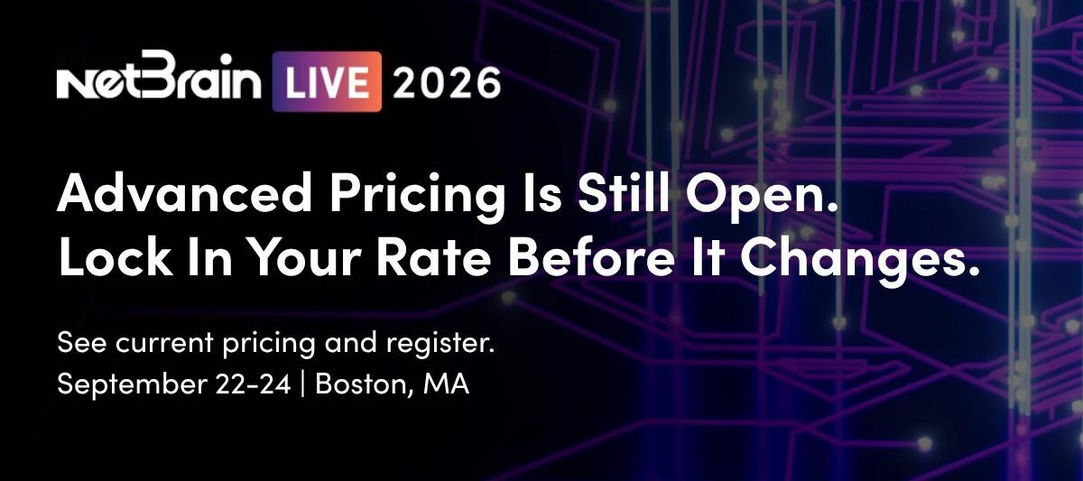 See What’s Ahead at NetBrain Live 2026 | September 22–24