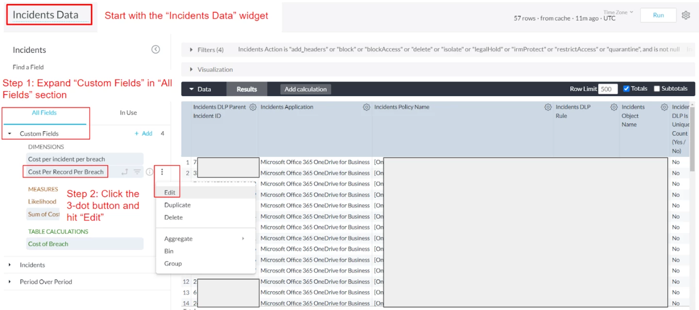 Reduction of Risk Dashboard- Customization | Community