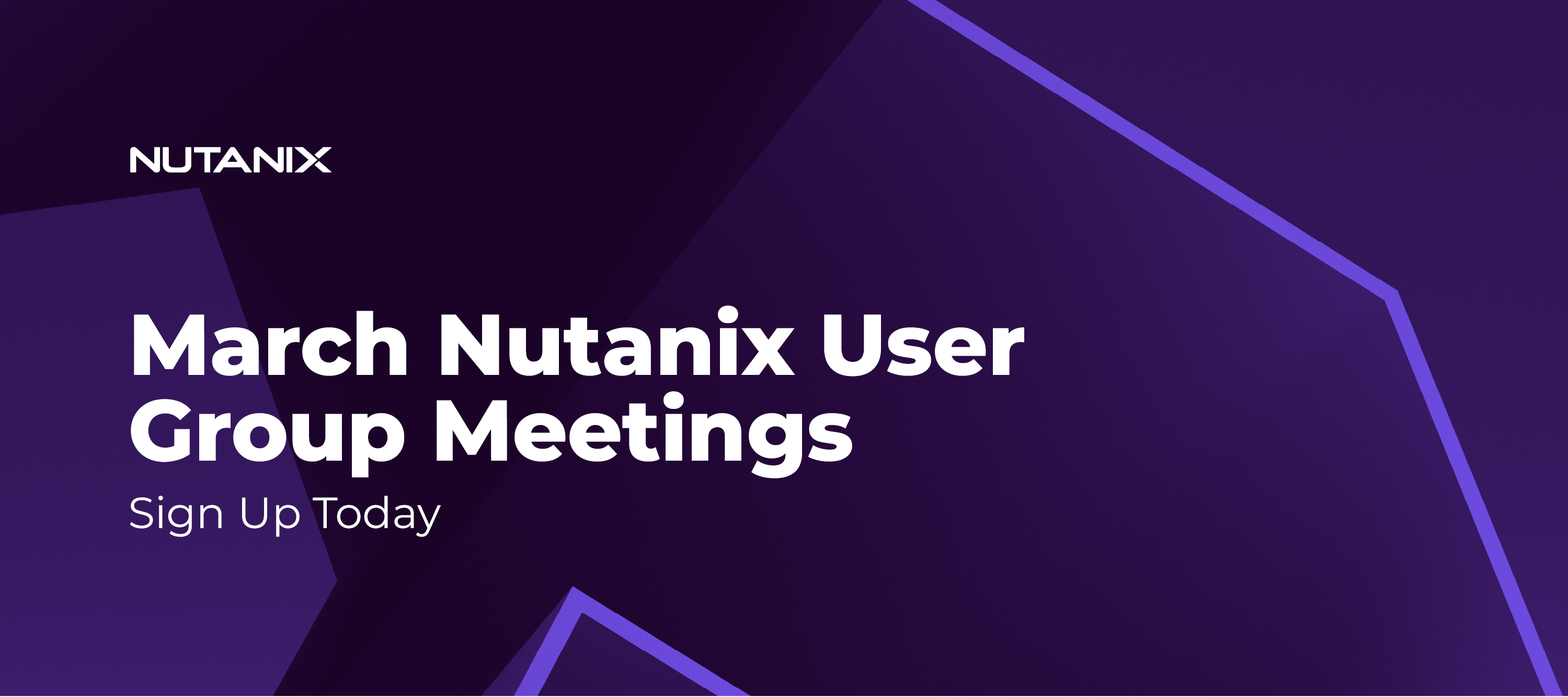 Nutanix User Group Meetings Happening in March