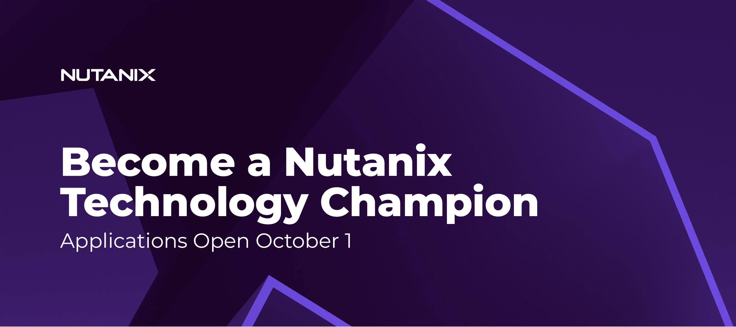Become a Nutanix Technology Champion: Applications Open October 1!