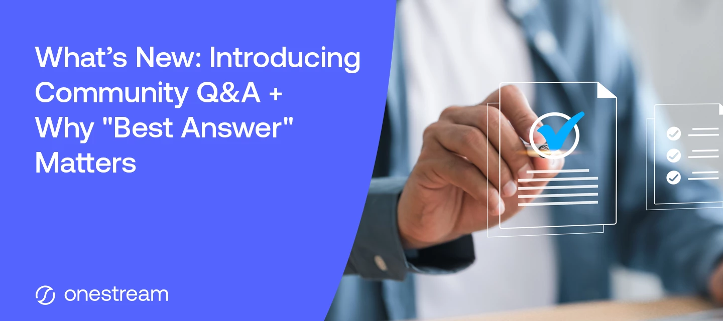 What's New: Introducing Community Q&A + Why "Best Answer" Matters
