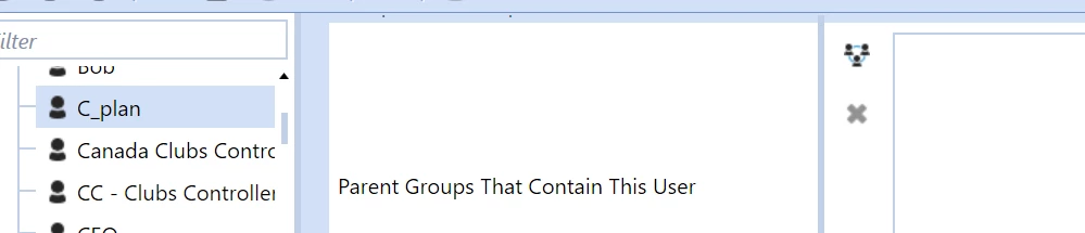 user does not belong to group