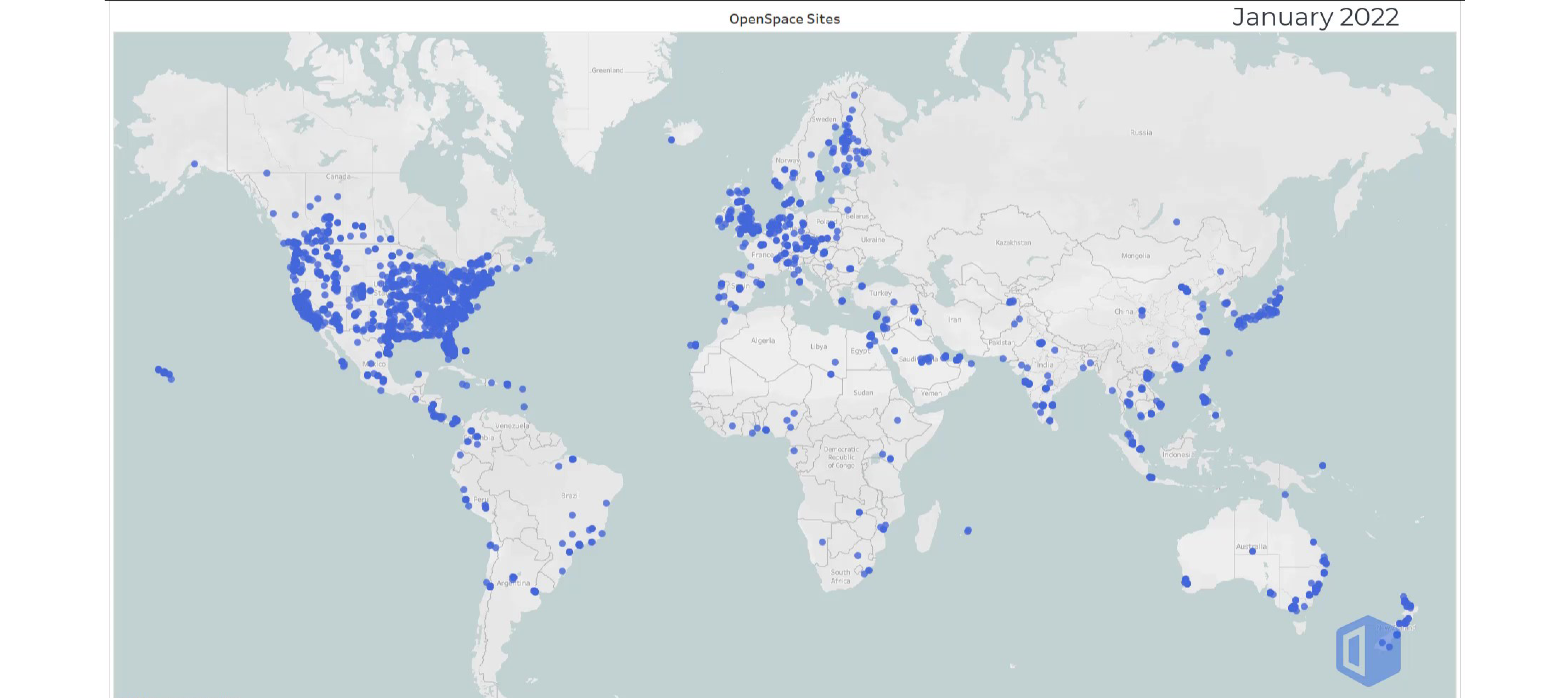 OpenSpace is in over 70 countries! THANKS TO ALL OF YOU!