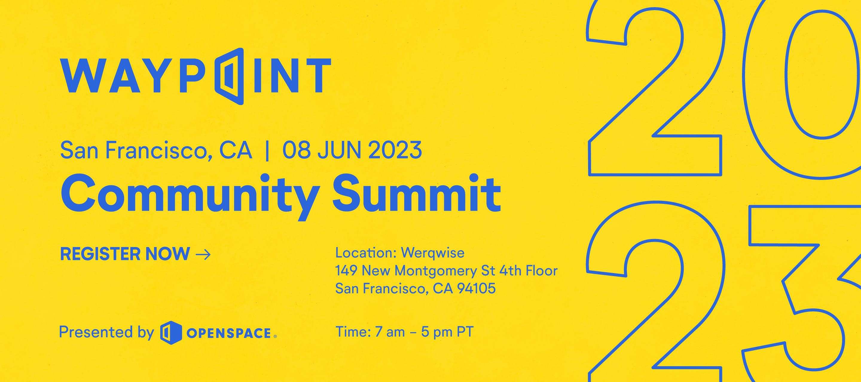 You're Invited to Our In-Person Waypoint Community Summit!