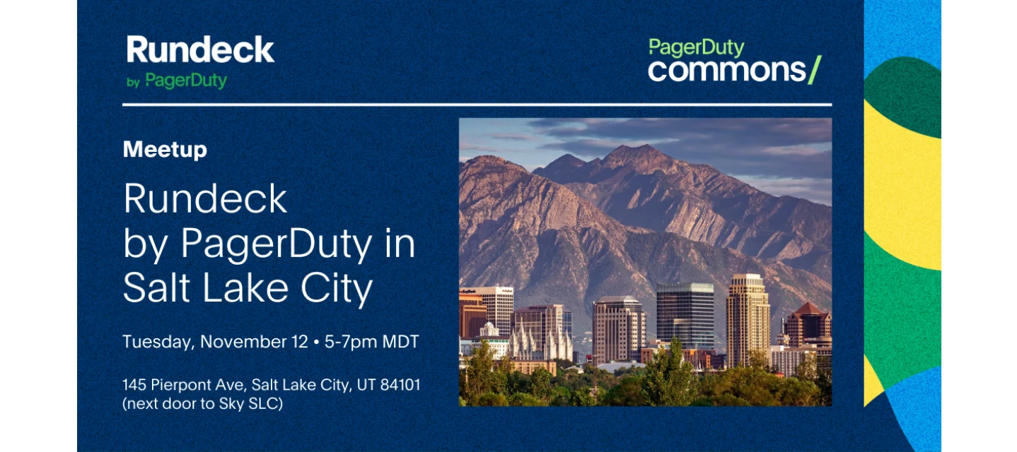 Meetup: Rundeck by PagerDuty in Salt Lake City